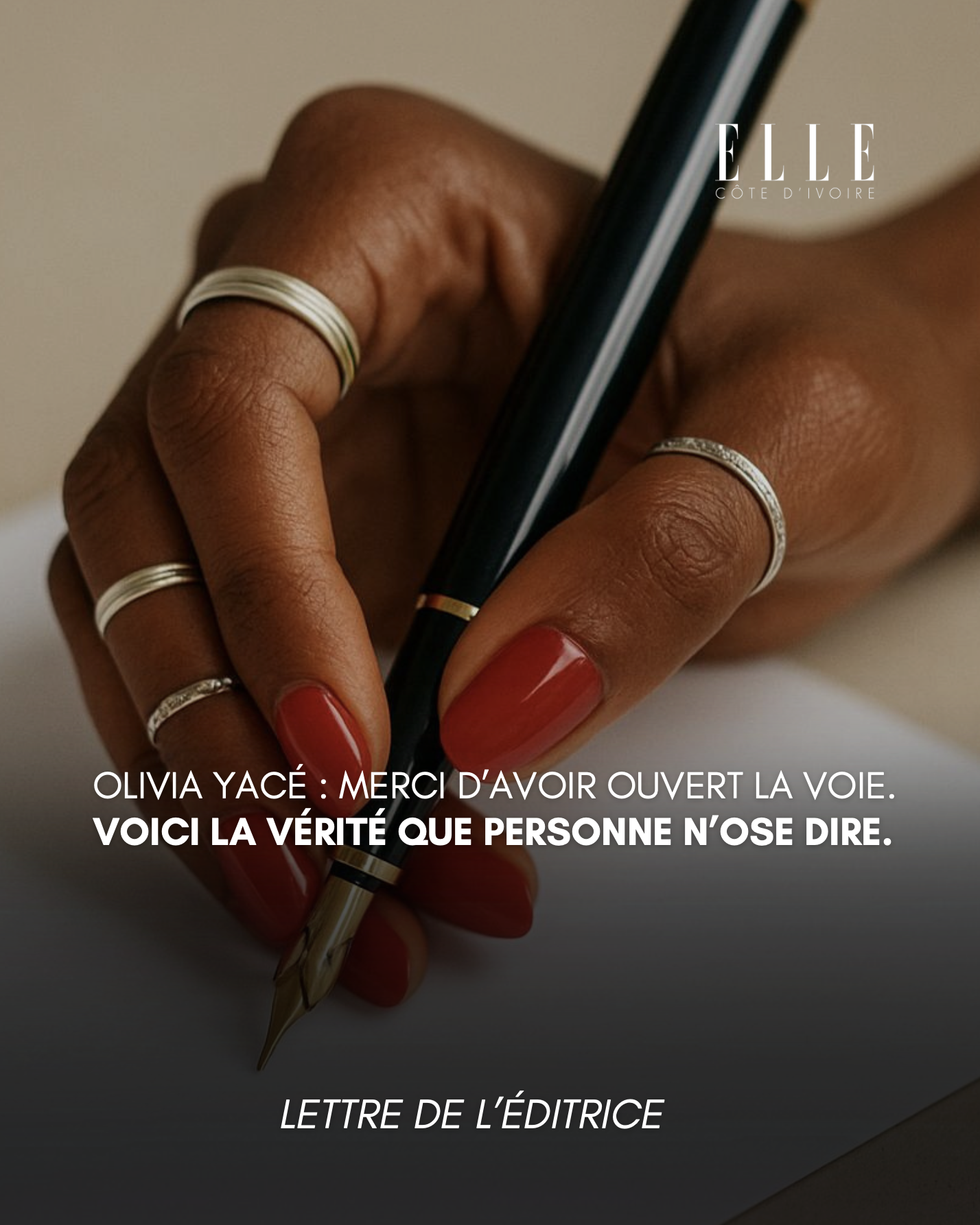 Olivia yace 4ème dauphine lettre de l'éditrice